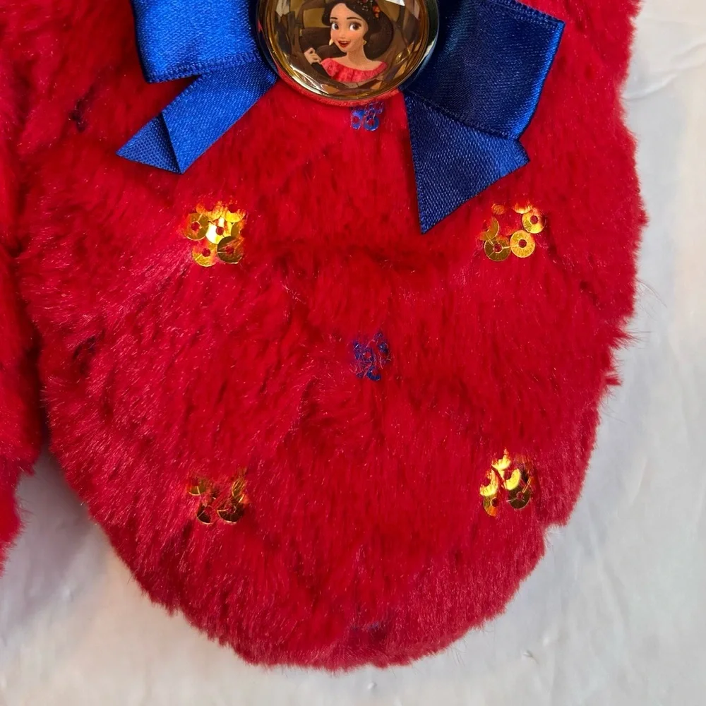 Disney Princess Elena of Avalor Red Slippers with Blue Accent Girls Size 2
